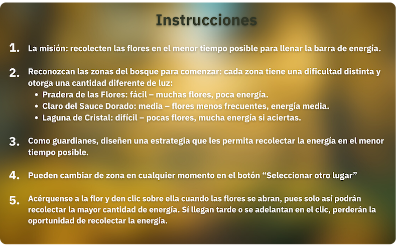 Instrucciones