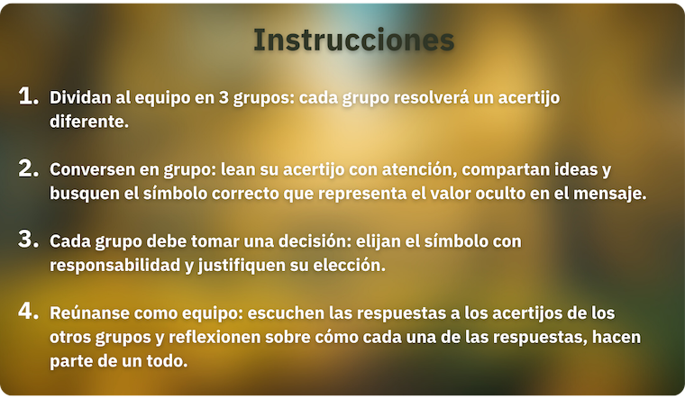 Instrucciones